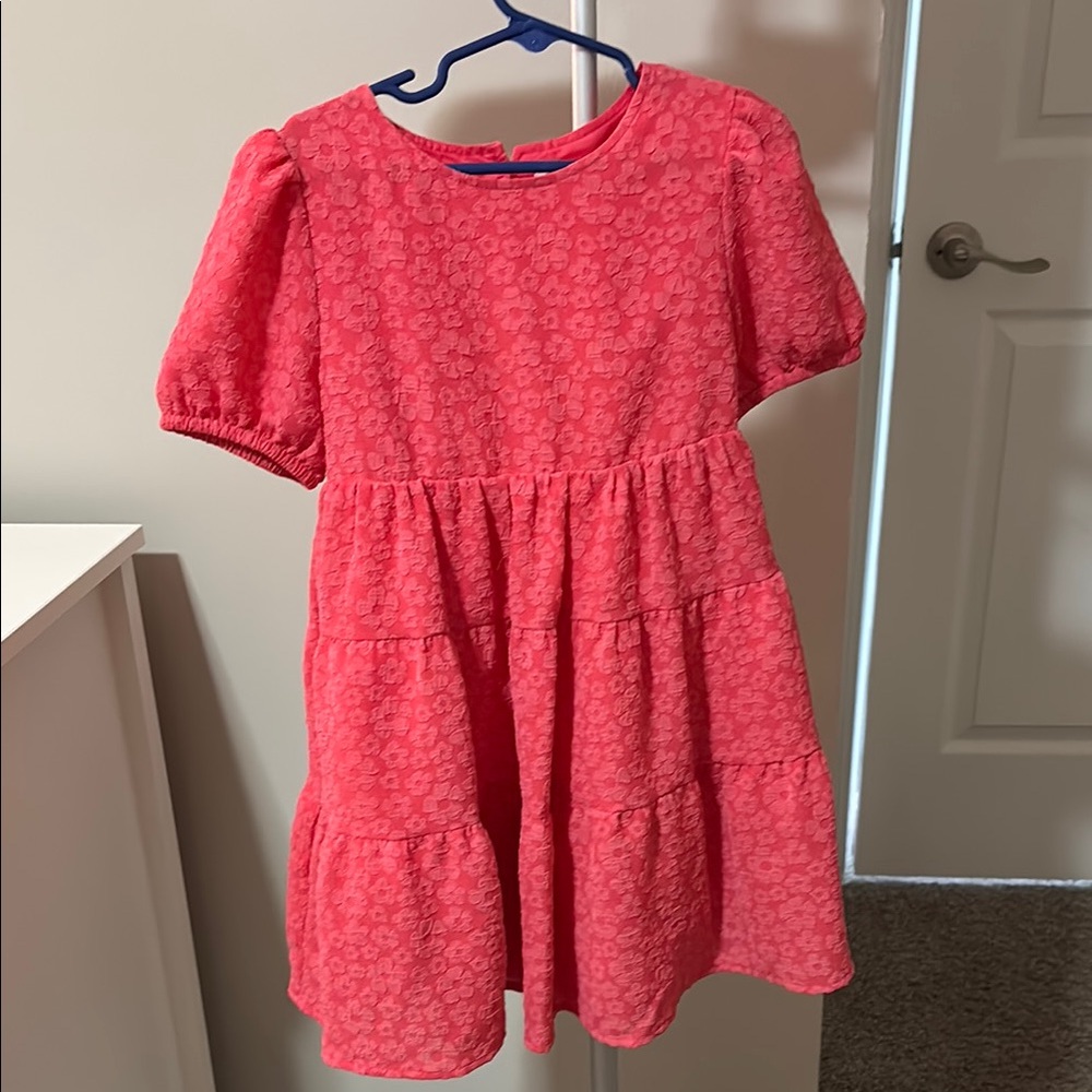 Cat & Jack Pink Puff Sleeve Sundress